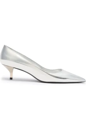 Stuart Weitzman Sko, Dame, Grå, 35 1/2 EU, Stuart Kitten Pump