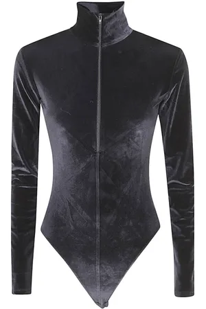 Filippa K Top, Dame, Sort, M, Tyl, Sort Velvet Zip Body
