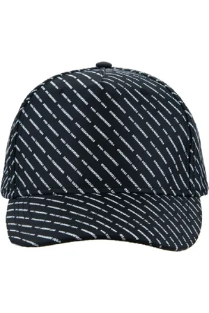 Dsquared2 Tilbehør, unisex, Sort, ONE SIZE, Polyester, Baseball Cap med Spænde