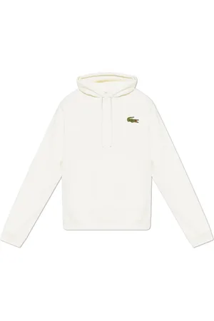 Lacoste Sweathshirts & Hoodies, Herre, Hvid, XS, Bomuld, Hoodie
