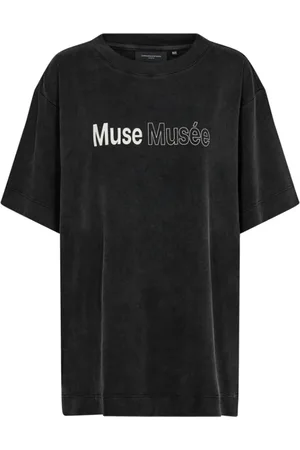 Copenhagen Muse Top, Dame, Sort, XS/S, Bomuld, Sort Muse Top & T-shirt