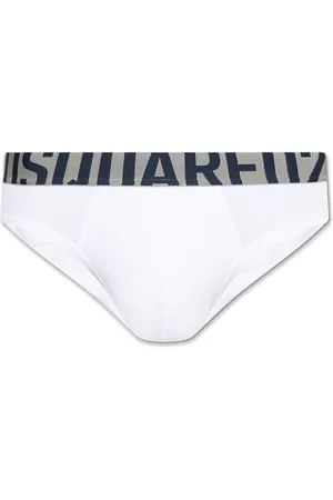Dsquared2 Undertøj, Herre, Hvid, XS, Bomuld, Briefs med Logo