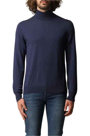 FAY Strik, Herre, Blå, 3XL, Uld, Uld Sweater