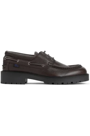 Burberry Sko, Herre, Brun, 41 EU, Læder, Log Raft Loafer Sejlersko