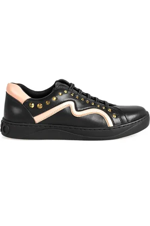 Liu Jo Sko, Dame, Sort, 35 EU, Læder, Golden Stud Sneakers
