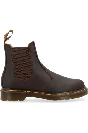 Dr. Martens Sko, Herre, Brun, 42 EU, Læder, 2976 YS Dark Crazy Horse Chelsea Støvler
