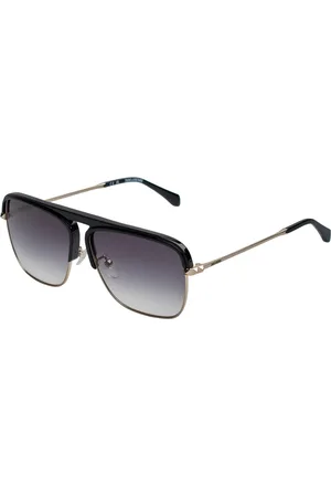 Zadig & Voltaire Tilbehør, unisex, Sort, ONE SIZE, Firkantede halvrammeløse metalsolbriller