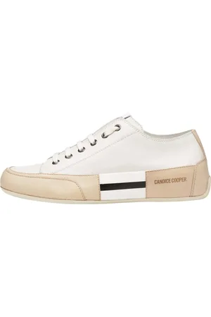 Candice Cooper Sko, Dame, Hvid, 41 EU, Læder, Læder Sneakers Rock Patch S