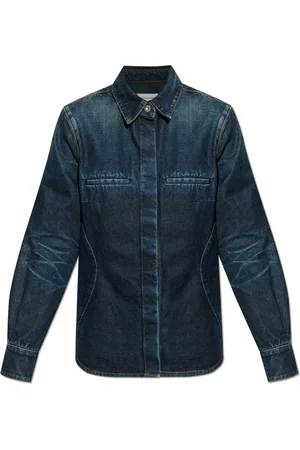 Salvatore Ferragamo Bluser & Skjorter, Dame, Blå, 2XS, Denim, Denimskjorte