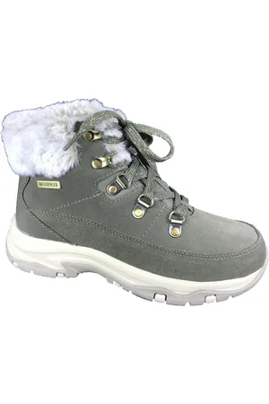 Skechers Sko, Dame, Grøn, 41 EU, Uld, Stilfulde Støvler