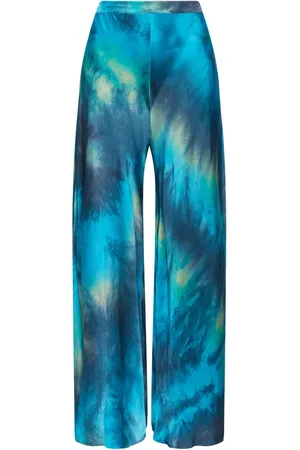 Maliparmi Bukser, Dame, Blå, XL, Denim, Wide Bukser