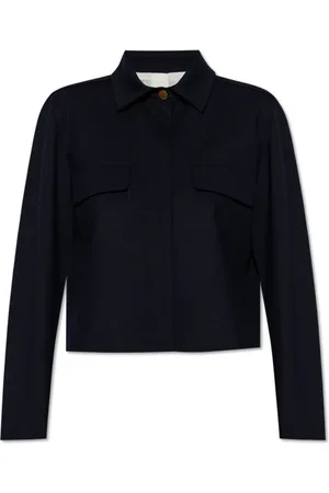Max Mara Jakke, Dame, Blå, M, Uld, Short Jacket ‘Talamo’