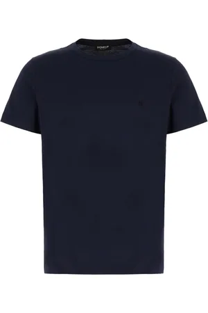 Dondup Top, Herre, Blå, S, Bomuld, Casual Bomulds T-shirt