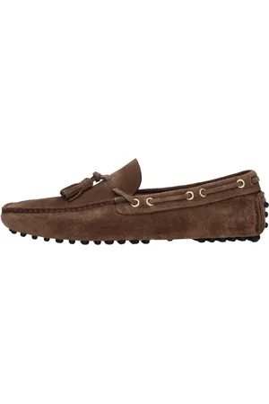 CAR SHOE Sko, Herre, Brun, 41 1/2 EU, Læder, Flade sko Brune