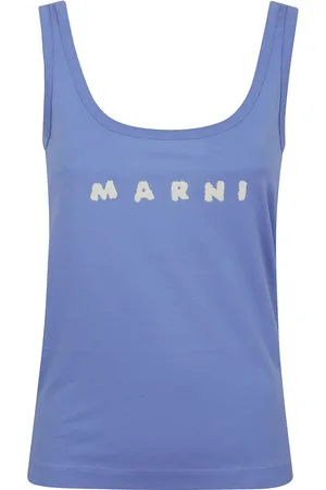 Marni Top, Dame, Blå, XS, Bomuld, Blå T-shirt til kvinder