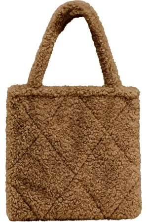 Bomboogie Taske, Dame, Brun, ONE SIZE, Uld, Blød Sherpa Shopper Taske