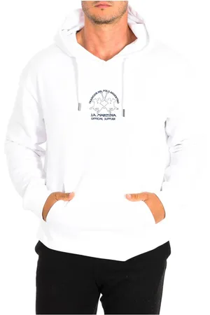 La Martina Sweathshirts & Hoodies, Herre, Hvid, L, Bomuld, Hoodie