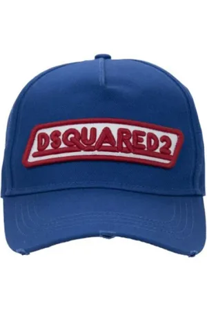 Dsquared2 Tilbehør, unisex, Blå, ONE SIZE, Bomuld, Broderet Bomulds Baseball Cap
