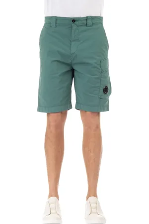 C.P. Company Shorts, Herre, Grøn, M, Bomuld, Militærinspirerede Bermuda Cargo Shorts
