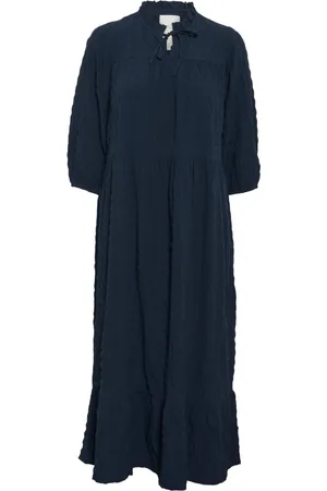 Part Two Kjole, Dame, Sort, 2XL, Elegant Midnight Kjole med V-Hals