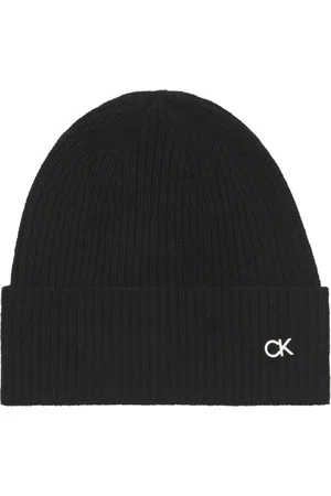 Calvin Klein Tilbehør, Dame, Sort, ONE SIZE, Uld, Re-lock Hue og Halstørklæde