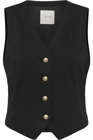 Cream Jakke, Dame, Sort, M, Klassisk Vestjakke i Pitch