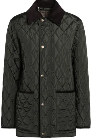 Burberry Jakke, Dame, Grøn, M, Uld, Quilted Jakke