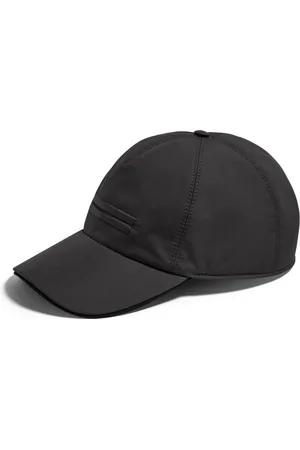 Ermenegildo Zegna Tilbehør, Herre, Sort, S, Bomuld, Teknisk Baseball Cap