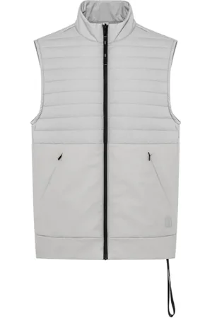 Duno Jakke, Herre, Grå, 2XL, Polstret Vest med Lynlås i Camouflage Stil