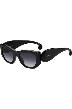 Etro Tilbehør, Dame, Sort, 53 MM, Chic sorte solbriller