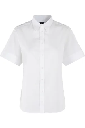FAY Bluser & Skjorter, Dame, Hvid, M, Bomuld, Casual Bomulds Skjorte