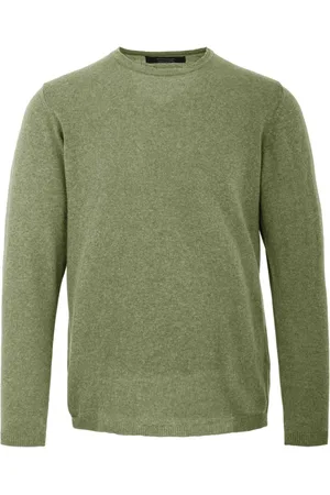 Bomboogie Strik, Herre, Grøn, XL, Bomuld, Faded Stocking Stitch Pullover