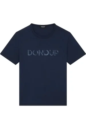 Dondup Top, Herre, Blå, L, Bomuld, Klassisk T-shirt