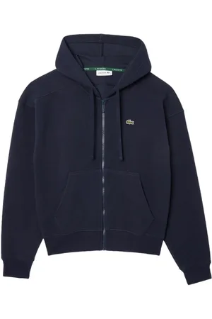 Lacoste Sweathshirts & Hoodies, Dame, Blå, L, Blå Hættetrøje Chic Stil