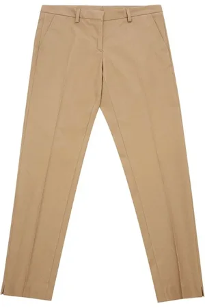 LARDINI Bukser, Dame, Brun, 2XS, Bomuld, Elegante Brune Bomuldsbukser