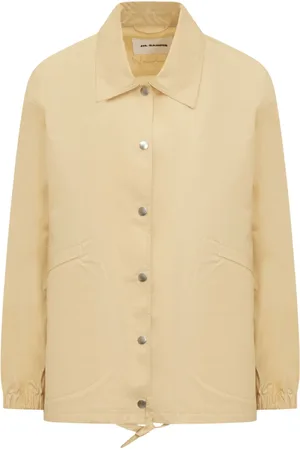Jil Sander Jakke, Dame, Gul, S, Uld, Stilfuld W Blouson Jakke