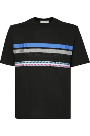 Lanvin Top, Herre, Sort, S, Bomuld, Logo Graphic Print T-Shirt