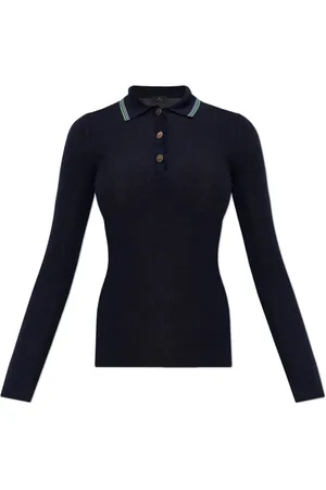 Etro Strik, Dame, Blå, 2XS, Uld, Uld Top