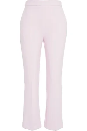 Elisabetta Franchi Bukser, Dame, Lyserød, XL, Polyester, Cropped Crêpe Bukser
