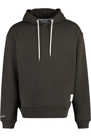 Les Deux Sweathshirts & Hoodies, Herre, Brun, S, Bomuld, Bomulds Hættetrøje med Ribkanter