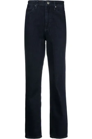 Calvin Klein Jeans, Dame, Blå, W30 L32, Bomuld, High Rise Slim Straight Jeans