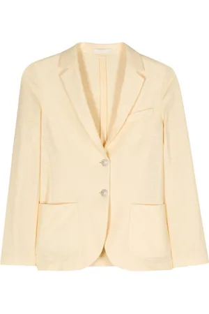 Circolo Jakke, Dame, Gul, S, Bomuld, Single-breasted Blazer