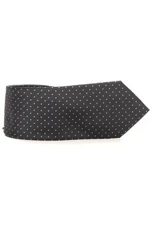 Emporio Armani Tilbehør, Herre, Sort, ONE SIZE, Polka Dot Silk Tie
