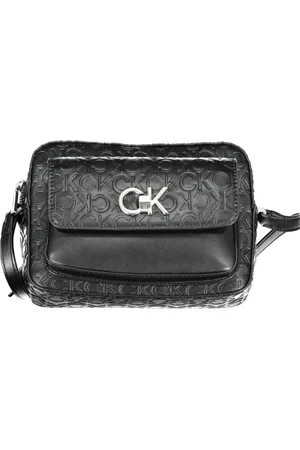 Calvin Klein Taske, Dame, Sort, ONE SIZE, Polyester, Crossbody Taske med Lynlåslukning