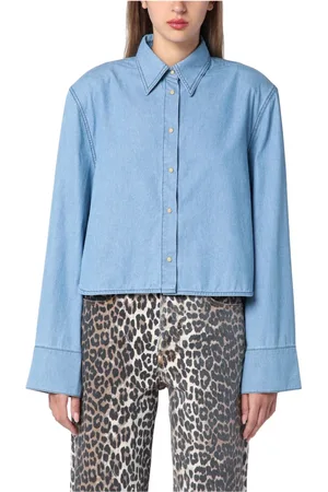 Halfboy Bluser & Skjorter, Dame, Blå, M, Denim, Denim Skjorte Klassisk Stil