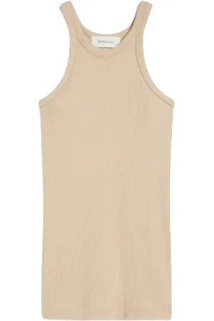 Sportmax Top, Dame, , L, Bomuld, Ribbed Jersey Tank Top