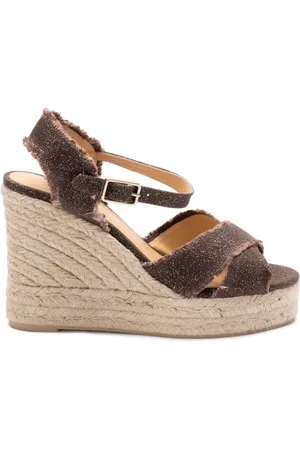 Castaner Sko, Dame, Brun, 39 EU, Jute, Wedge Espadrilles Sandaler