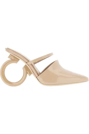 Salvatore Ferragamo Sko, Dame, , 39 1/2 EU, Læder, Heeled Mules