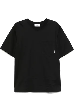 LARDINI Top, Herre, Sort, S, Bomuld, Bomulds T-shirt