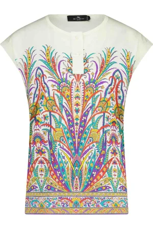 Etro Top, Dame, Flerfarvet, XL, Bomuld, Loose-Fit T-Shirt